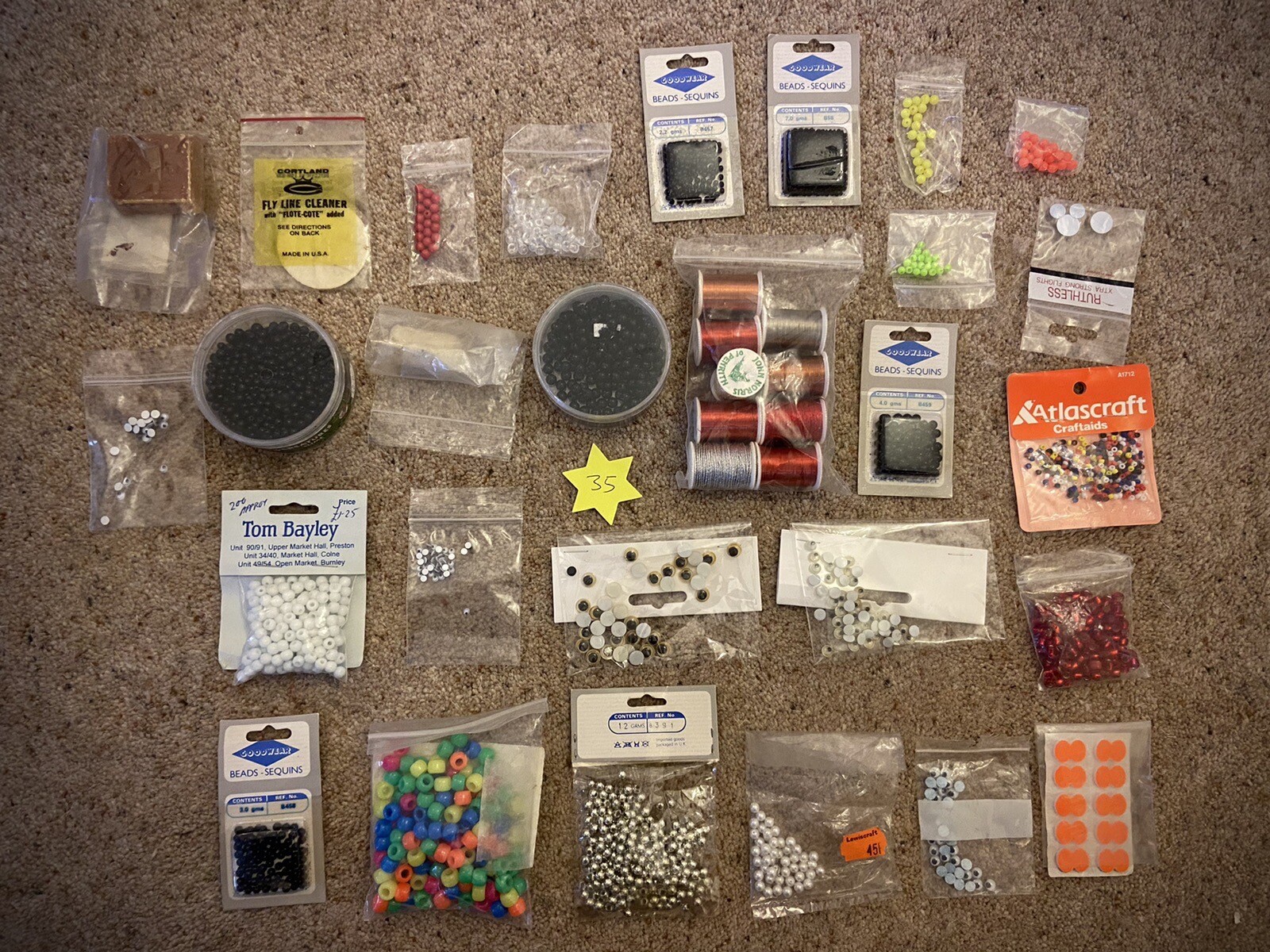 fly fishing materials job lot eBay