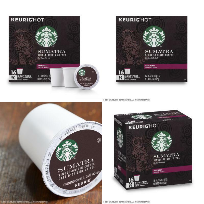 (4 Pack) Starbucks Sumatra Dark Roast Single Cup Coffee (4 Pack) Starbucks Sumatra Dark Roast Single Cup Coffee