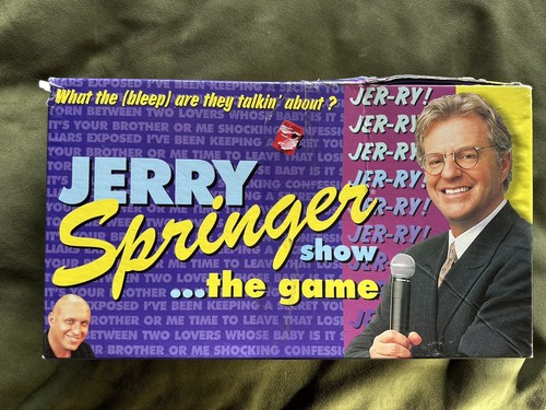 1999 Jerry Springer The Game Board Game TDC Games Reality TV Rare Find INTACT