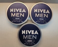 3 NIVEA MEN Face  Body Creme Quick-Drying Non-Greasy Non-Sticky 2.6 Oz