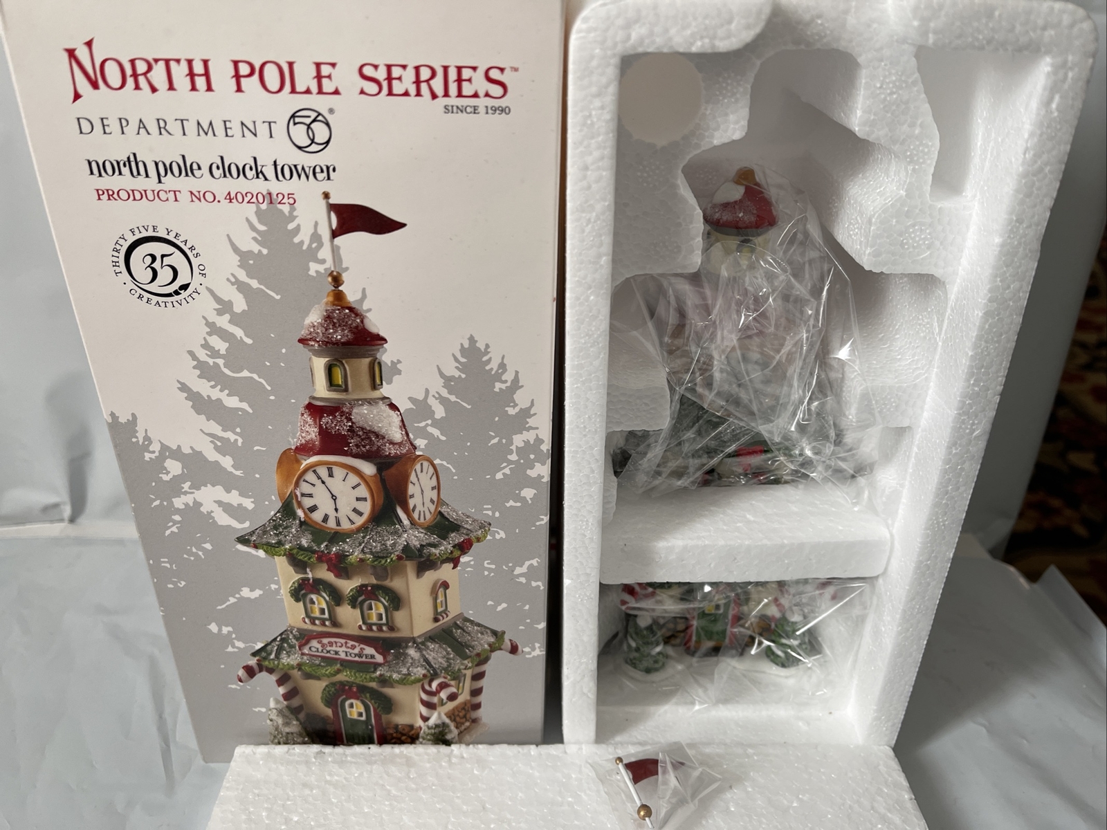 Dept 56 North Pole ~ NORTH POLE CLOCK TOWER - NIB WYPRZEDAŻ