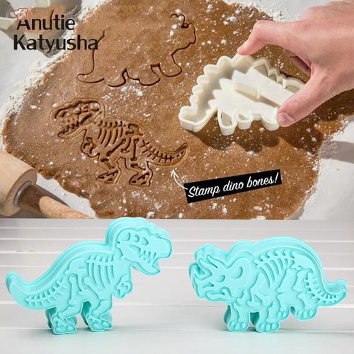 Ausstechform Ausstecher Kekse Plätzchen Backen Platten Prägen Dino T-Rex - Bild 4 von 4
