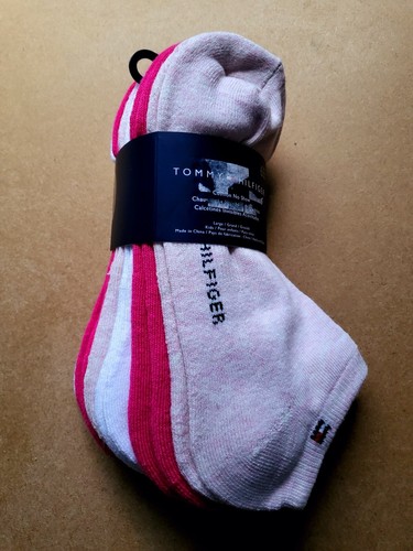 Tommy Hilfiger 6 pack no show socks 6pk Cushion Sport Socks Navy Red Size M 4-10 - Picture 7 of 7