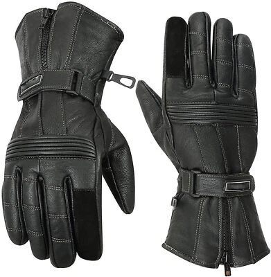 LEATHER POINT Motorradhandschuhe Winterhandschuhe Handschuhe Motorrad Winter Biker Winddicht.