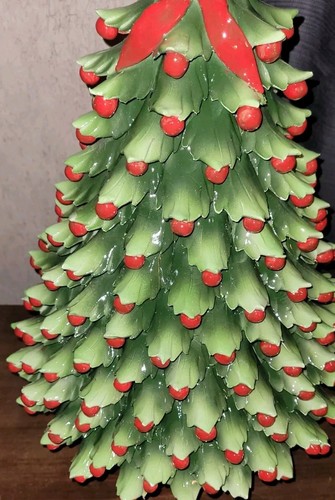 RARE Hard to Find Large Handmade Ceramic Christmas Tree ~Italy~ - Picture 3 of 21