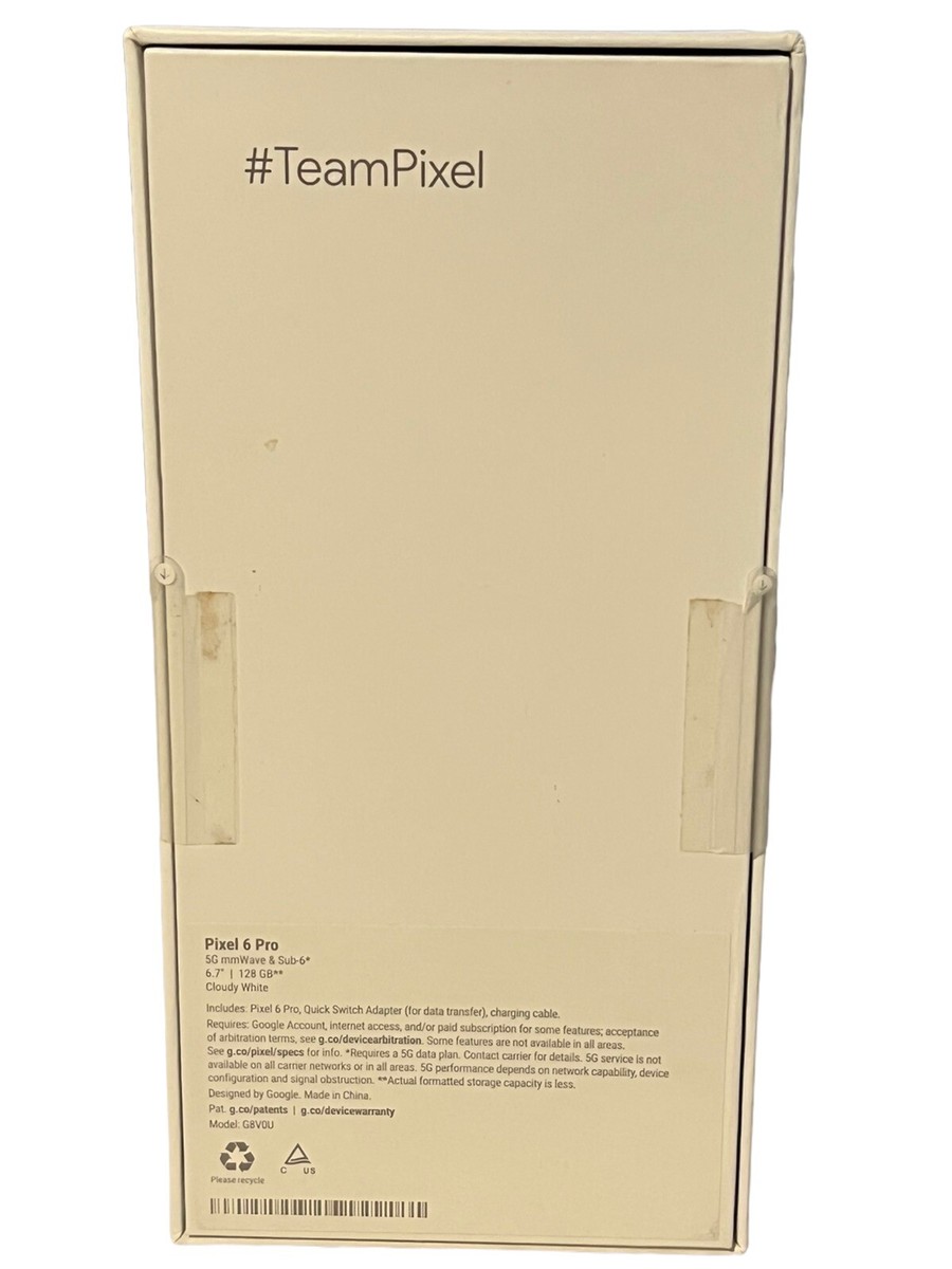 Google Pixel 6 Pro - 128GB - Cloudy White (AT&T) - Brand New Google Pixel 6 Pro - 128GB - Cloudy White (AT&T) - Brand New