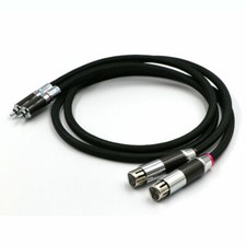 HiFi RCA To XLR Cable 6N Silver Plated 2 RCA Male To 2 XLR Male Cable