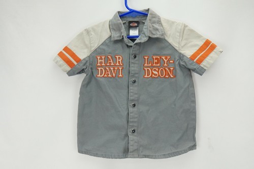 Harley Davidson Kids Short Sleeve Snap 