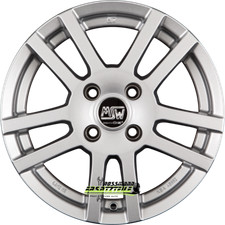 4x MSW MSW 22 full silver 5.5x14 ET35 - LK4/100 ML63.3 W19200500T09 Felgen
