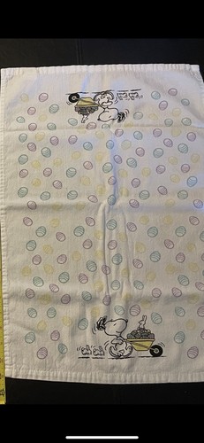 Snoopy Peanuts Easter Eggs Kitchen Towels & Mini Mitts Lot - Afbeelding 5 van 6