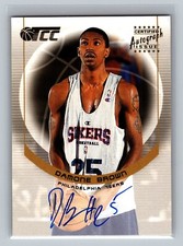 Damone Brown 2001-02 Topps TCC AUTOGRAPHS CCA-DB Basketball NBA Card RC AUTO