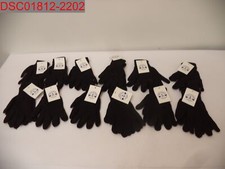 NWT - Yacht  Smith Adult Black 12 Pack Magic Stretch Winter Gloves D5DE6R25SVJ
