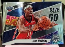 JRUE HOLIDAY - 2019-20 Panini Mosaic insert GIVE AND GO #5 -  Pelicans / Bucks