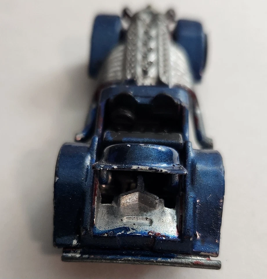 Coche vintage Redline Hot Wheels Sweet 16 Duesenberg 1970. Azul oscuro escala 1:64. Foto 4 de 4