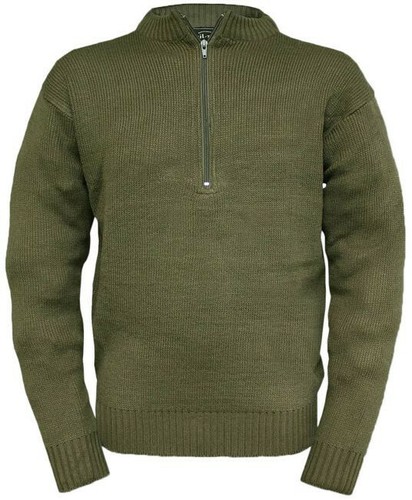 Army Jumper Olive Mil Cerniera tec Military Style Swiss Sicurezza 6EExzO