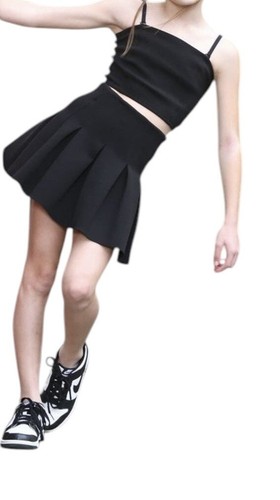 Katie J NYC Tween Girls 2pc Joey Pleated Skirt And Cropped Cami Set XL(14) NWT - Picture 11 of 11