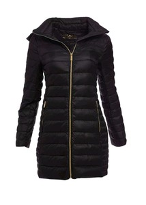 michael kors long black puffer coat