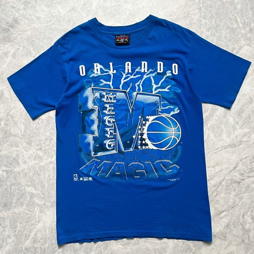 VTG 90s NBA ORLANDO MAGIC MAGIC JOHNSON T's T-SHIRT BLUE SIZE M