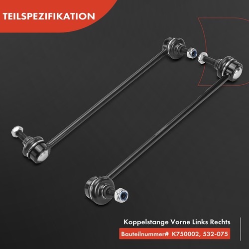 2x Koppelstange Vorne für BMW 3er E90 E93 E92 E91 1er E81 E87 E88 E82 X1 E84 E89 - Bild 4 von 8