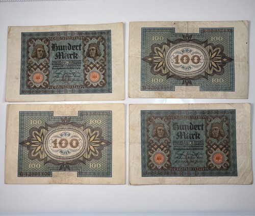 One 1920 German 100 Mark Banknote Guaranteed Authentic **Very Fine Condition** - Picture 2 of 6