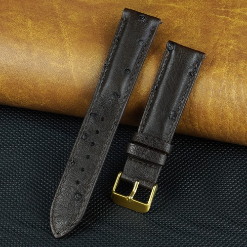 Real Ostrich Leather Watch Band Men Classic Ostrich Watch Strap Quick Release - Picture 34 of 49