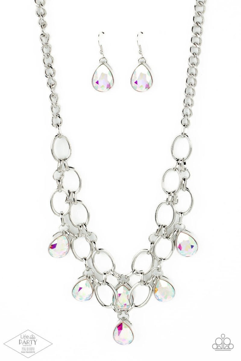 Paparazzi SHOW STOPPING SHIMMER multi IRIDESCENT necklace | eBay