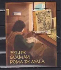 PERU - 2022 Felipe Guaman souvenir sheet - VF MNH