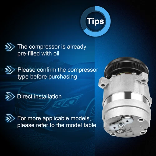 For 2000-2003 Chevrolet Impala 1996-2004 Buick Regal 3.8L A/C AC Compressor - Picture 5 of 10