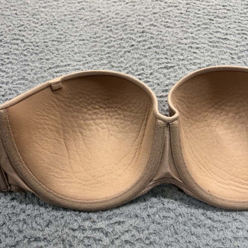 Victoria Secret Bra 34D T-Shirt Bra Body By Victoria Lined Strapless - Picture 7 of 9