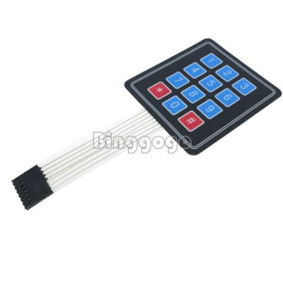 2pcs matrix array 12 key membrane switch keypad keyboard for Arduino AVR 4x3