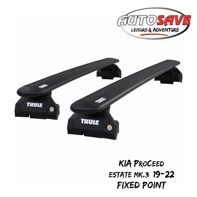 THULE - WingBar EVO (black) Roof Bar Set for Kia ProCeed Estate Mk.3 (2019-ON)