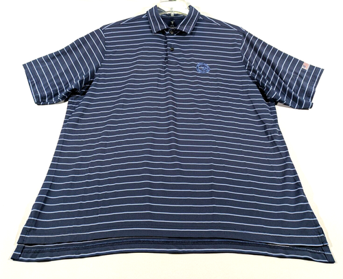 Fairway & Greene Men's Blue Striped Walnut Creek Country Club Golf Polo Size XL - Picture 5 of 14