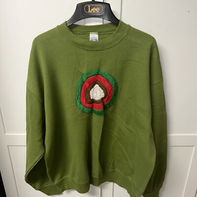 Discus Active Athletic Green Pullover With Target Archery Unisex XL USA Vintage