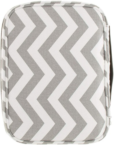 Mango de transporte de cubierta bíblica de lona premium, protector de libros con bolsillos - gris - Imagen 2 de 7