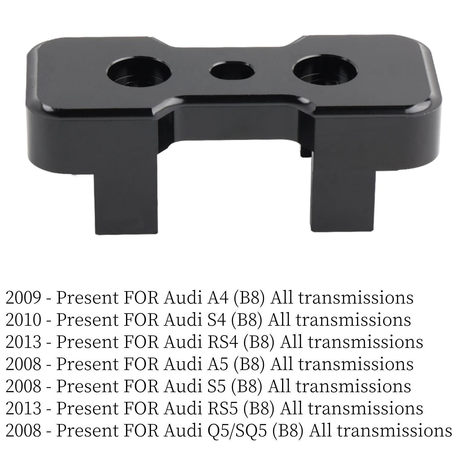 Aluminum Transmission Mount Insert for Audi A4 A5 S4 S5 RS5 B8 Chassis