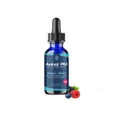Avinol PM Sleep Drops BERRY - Extra Strength Natural Liquid Sleep Aid - 2oz