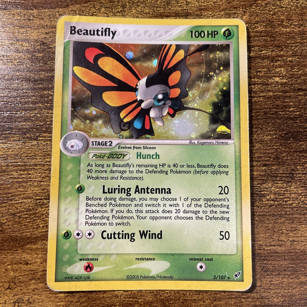 2016 Pokémon Hanafuda Beautifly Pokémon TCG Beautifly EX Deoxys 2/107 Holo Holo Rare | eBay