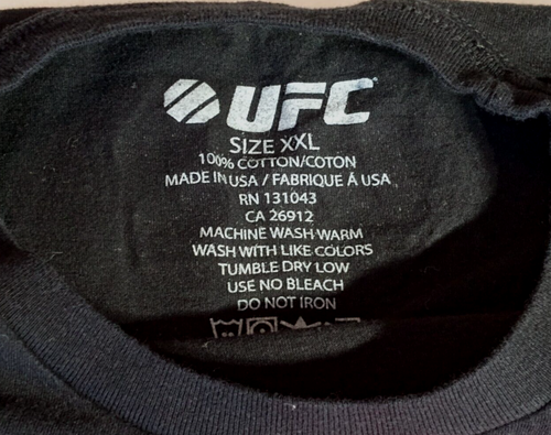 UFC MMA Mixed Martial Arts Mens XXL Short Sleeve Black T Shirt - Picture 4 of 4