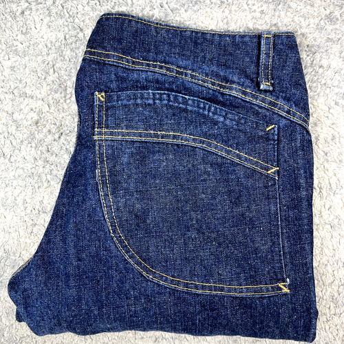 Rufskin raw denim W34 L36 jeans zip mens relaxed Made in the USA