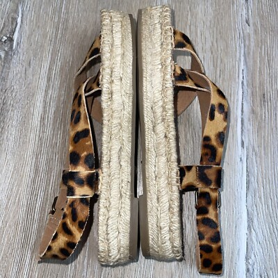 Madewell Aleh Asymmetric Malia Espadrille Sandal Leopard  display picture 1