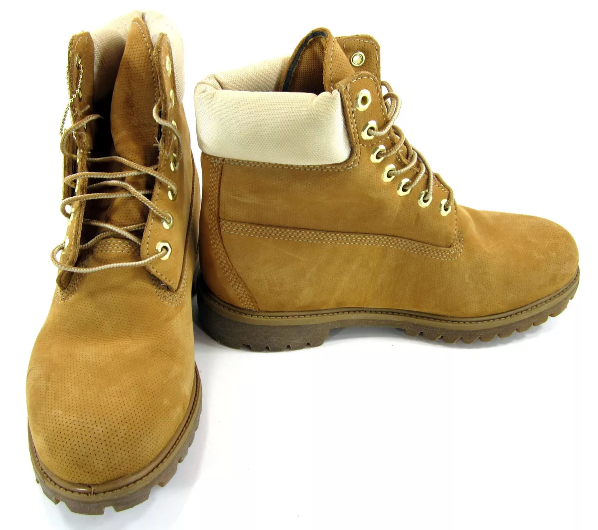 Timberland Boots 6 Inch Premium Wheat/Cream White Shoes Size 9 eBay