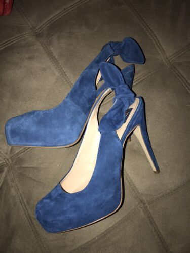 New Women's Dolce Vita Kandi Silver Size 6 Slingback Heels W/ Mesh