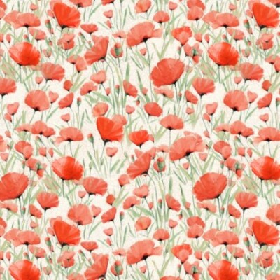 Baumwollstoff Patchwork Stoff Quiltstoff Clothworks Mohnblumen