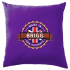 Made In BRIGG - Cushion - Town City Village Born Love Live Homewtown