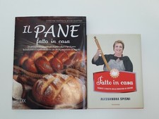 2 Libri di ricette di cucina Il pane fatto in casa e Fatto in casa della Spisni