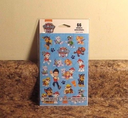Nickelodeon Paw Patrol Sticker Set 66 Stickers NEW