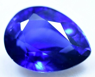 5.90 Ct Natural Lazulite GGL Certified Extremely Rare and Sparkling Treated Gem