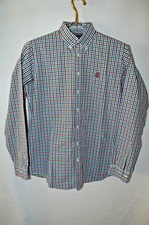 BROOKS BROTHERS BOYS SHIRT XL Multicolor GINGHAM Plaid