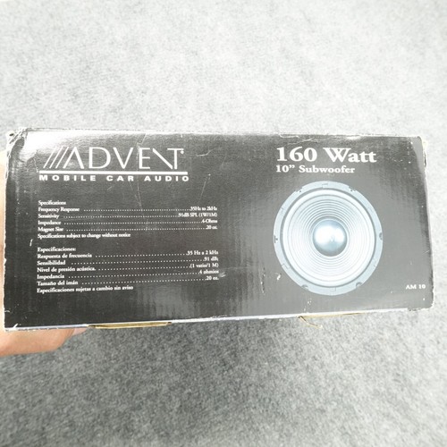 Vintage Car Audio Subwoofer 10in Advent Model AM-10 160W Peak Power 50W RMS - Picture 4 of 9