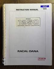 Racal Dana 1250 Universal Switch Controller Instruction Manual